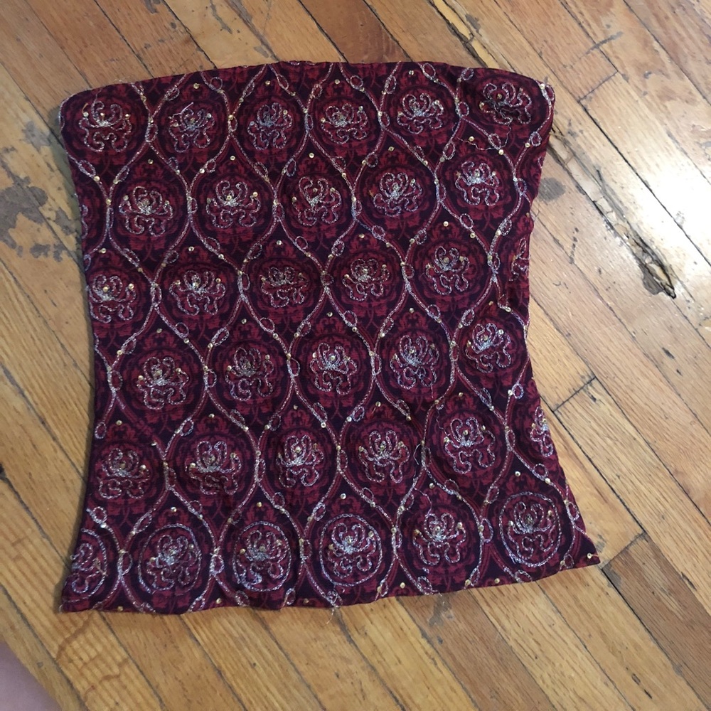 Vintage Boho strapless top